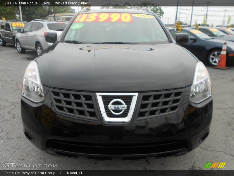Wicked Black / Black 2010 Nissan Rogue SL AWD