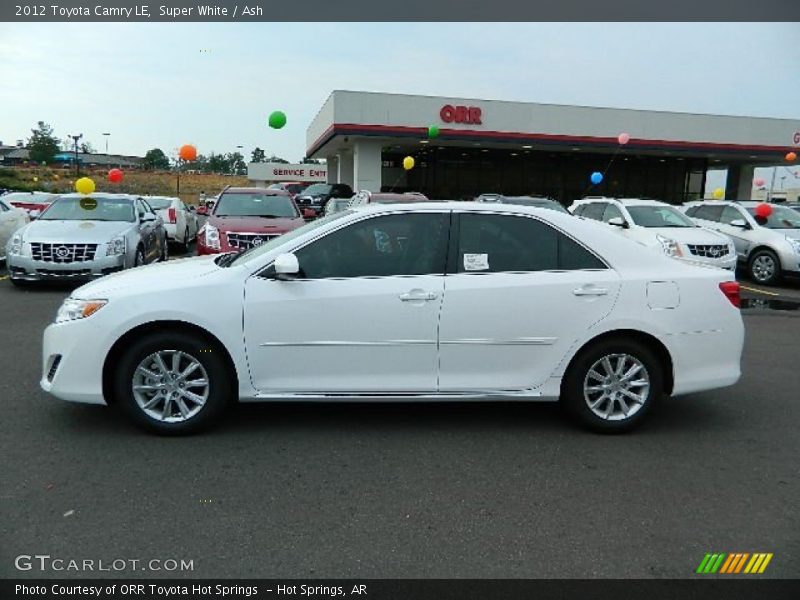 Super White / Ash 2012 Toyota Camry LE