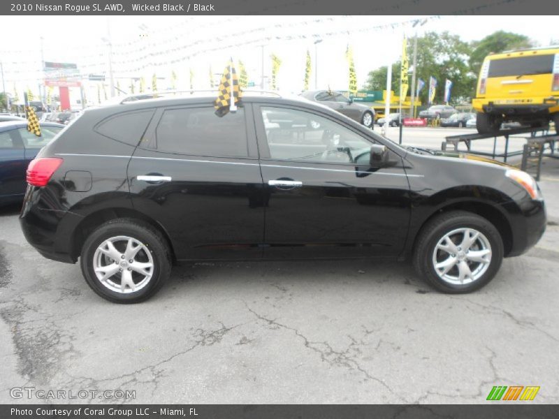 Wicked Black / Black 2010 Nissan Rogue SL AWD
