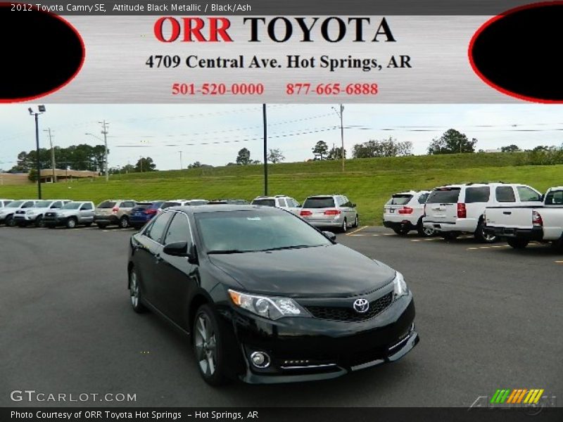 Attitude Black Metallic / Black/Ash 2012 Toyota Camry SE