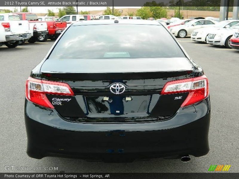Attitude Black Metallic / Black/Ash 2012 Toyota Camry SE