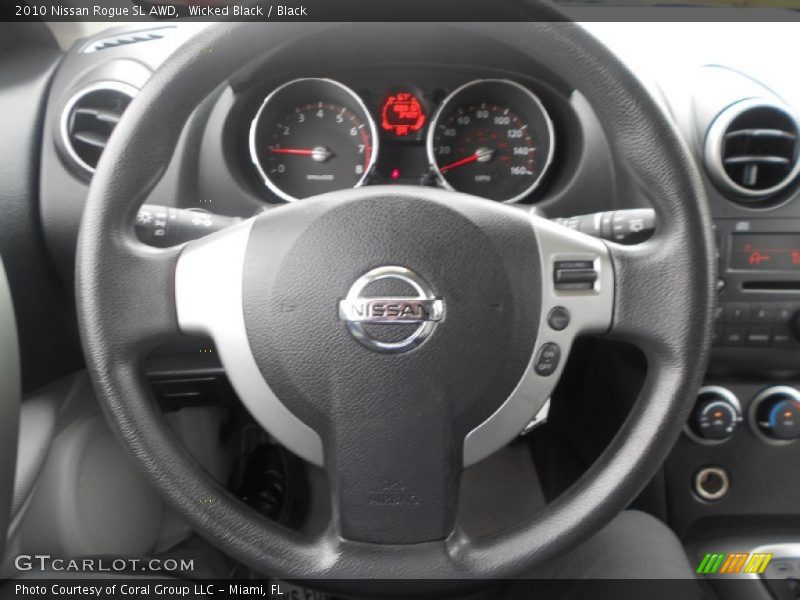 Wicked Black / Black 2010 Nissan Rogue SL AWD