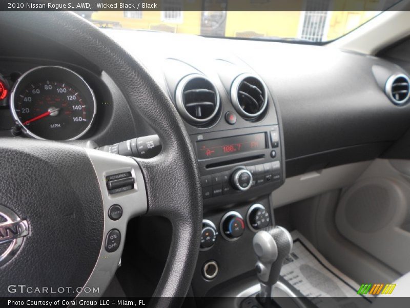 Wicked Black / Black 2010 Nissan Rogue SL AWD