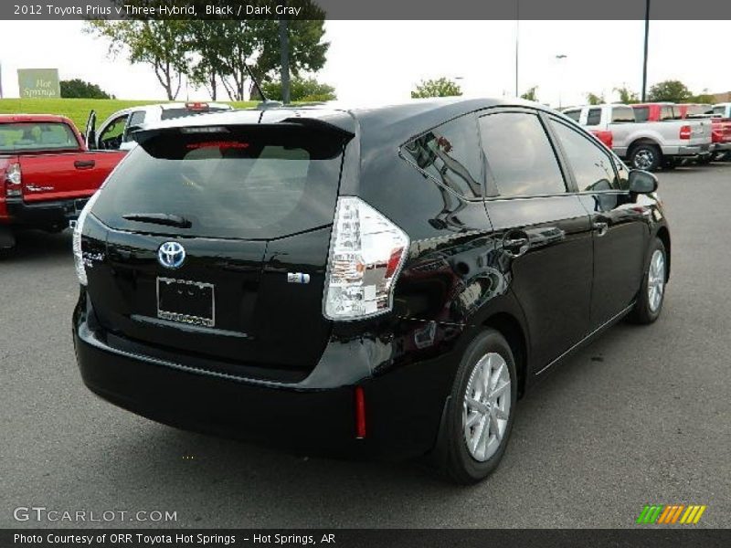 Black / Dark Gray 2012 Toyota Prius v Three Hybrid