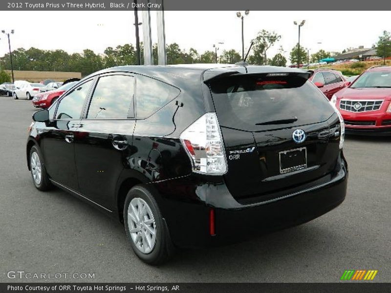 Black / Dark Gray 2012 Toyota Prius v Three Hybrid