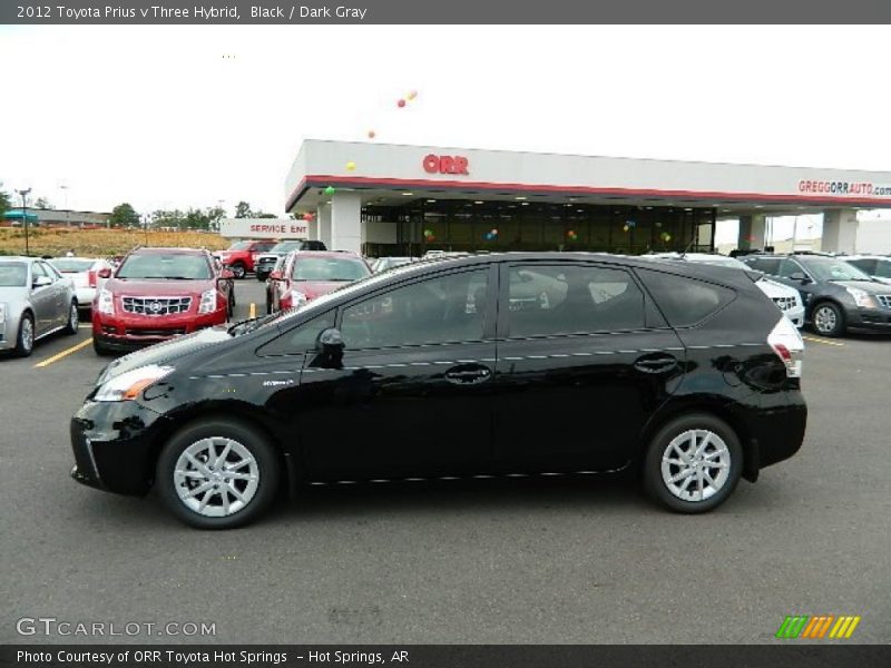 Black / Dark Gray 2012 Toyota Prius v Three Hybrid