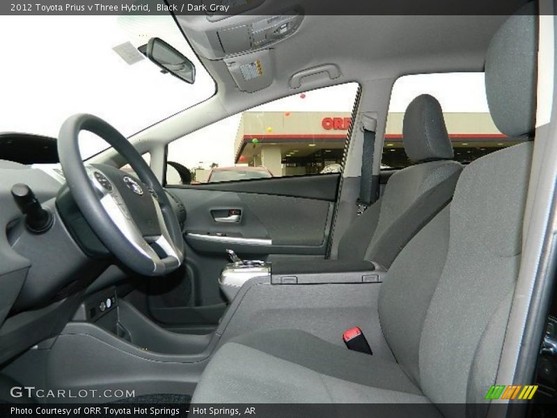 Black / Dark Gray 2012 Toyota Prius v Three Hybrid