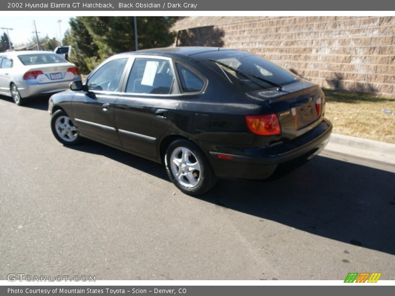 Black Obsidian / Dark Gray 2002 Hyundai Elantra GT Hatchback
