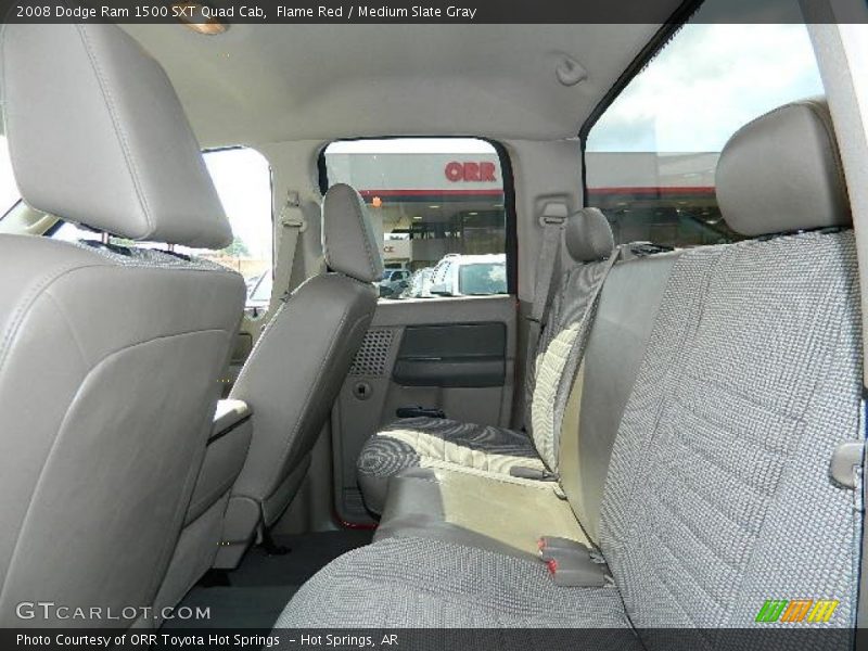 Flame Red / Medium Slate Gray 2008 Dodge Ram 1500 SXT Quad Cab