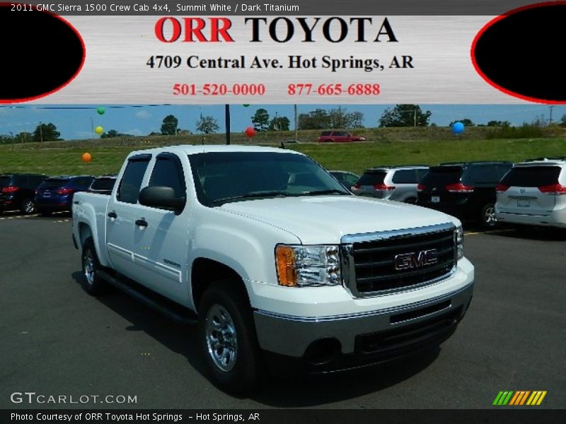 Summit White / Dark Titanium 2011 GMC Sierra 1500 Crew Cab 4x4