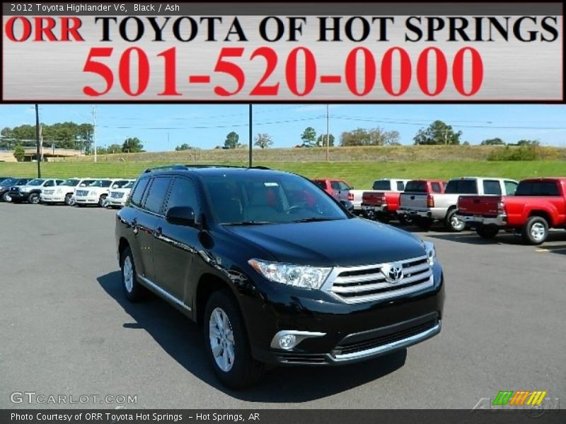 Black / Ash 2012 Toyota Highlander V6