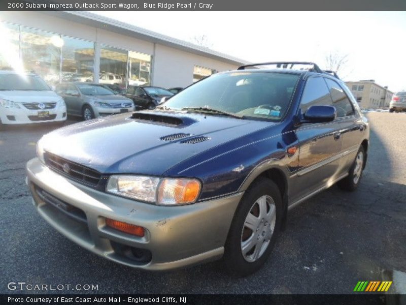 Blue Ridge Pearl / Gray 2000 Subaru Impreza Outback Sport Wagon