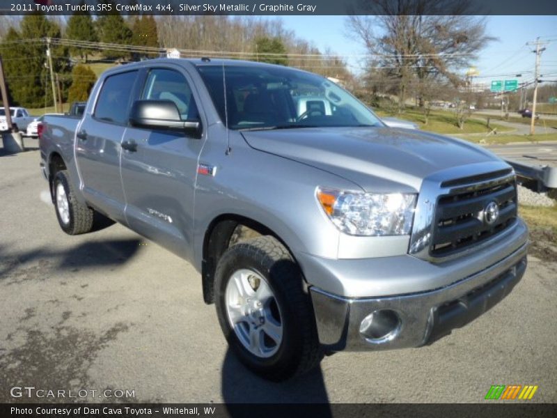 Silver Sky Metallic / Graphite Gray 2011 Toyota Tundra SR5 CrewMax 4x4