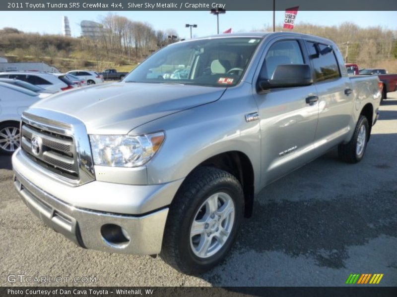 Silver Sky Metallic / Graphite Gray 2011 Toyota Tundra SR5 CrewMax 4x4