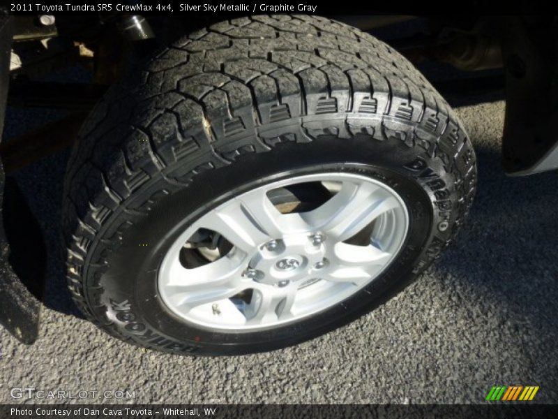 Silver Sky Metallic / Graphite Gray 2011 Toyota Tundra SR5 CrewMax 4x4