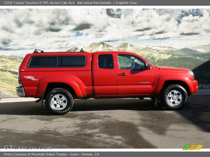 Barcelona Red Metallic / Graphite Gray 2009 Toyota Tacoma V6 SR5 Access Cab 4x4