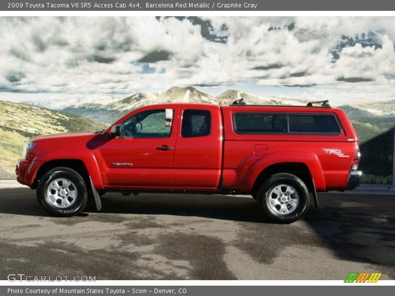 Barcelona Red Metallic / Graphite Gray 2009 Toyota Tacoma V6 SR5 Access Cab 4x4