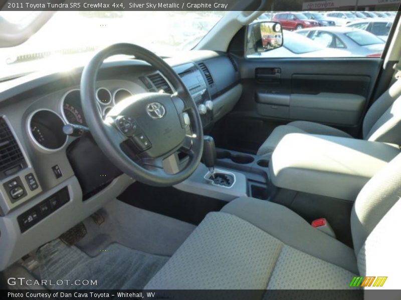 Silver Sky Metallic / Graphite Gray 2011 Toyota Tundra SR5 CrewMax 4x4