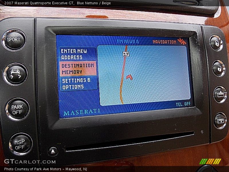 Navigation of 2007 Quattroporte Executive GT