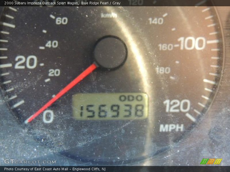 Blue Ridge Pearl / Gray 2000 Subaru Impreza Outback Sport Wagon
