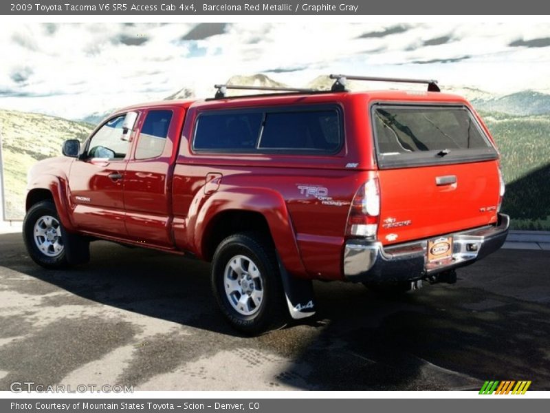 Barcelona Red Metallic / Graphite Gray 2009 Toyota Tacoma V6 SR5 Access Cab 4x4