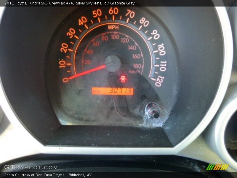 Silver Sky Metallic / Graphite Gray 2011 Toyota Tundra SR5 CrewMax 4x4