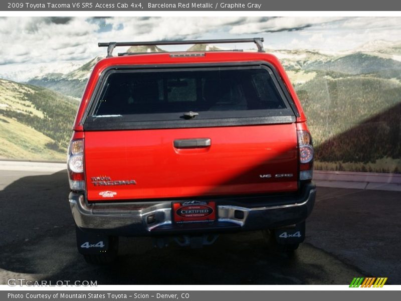 Barcelona Red Metallic / Graphite Gray 2009 Toyota Tacoma V6 SR5 Access Cab 4x4