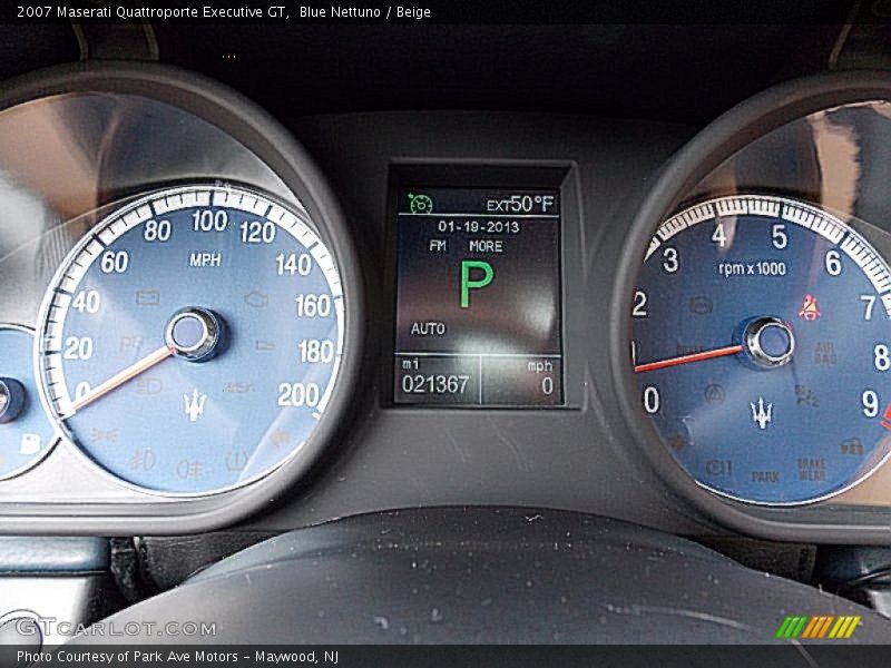  2007 Quattroporte Executive GT Executive GT Gauges