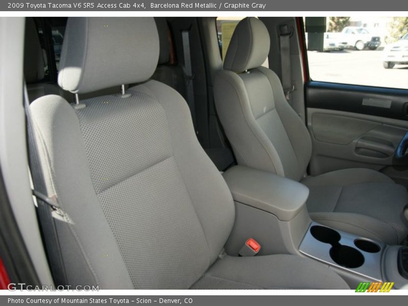 Barcelona Red Metallic / Graphite Gray 2009 Toyota Tacoma V6 SR5 Access Cab 4x4