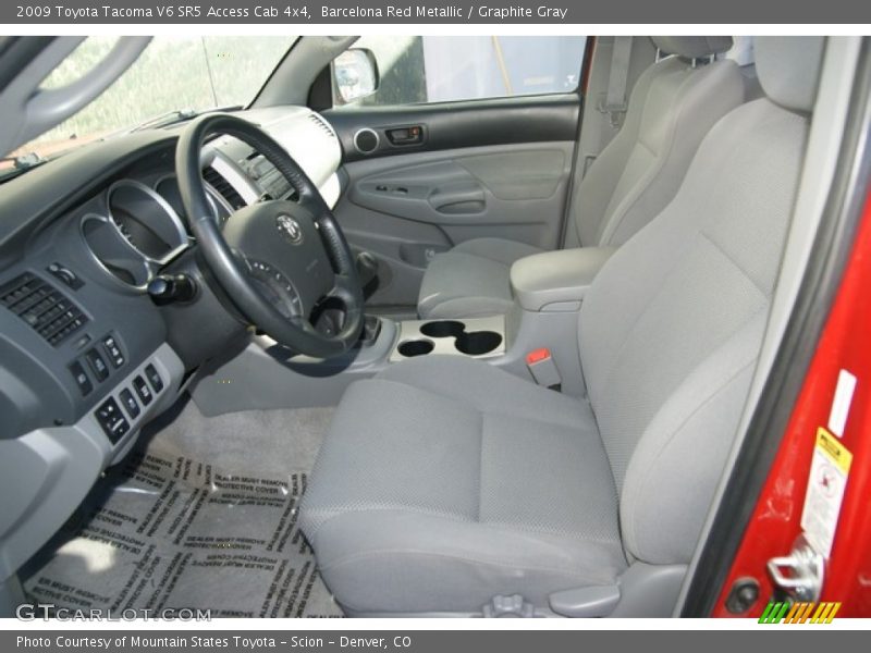Barcelona Red Metallic / Graphite Gray 2009 Toyota Tacoma V6 SR5 Access Cab 4x4