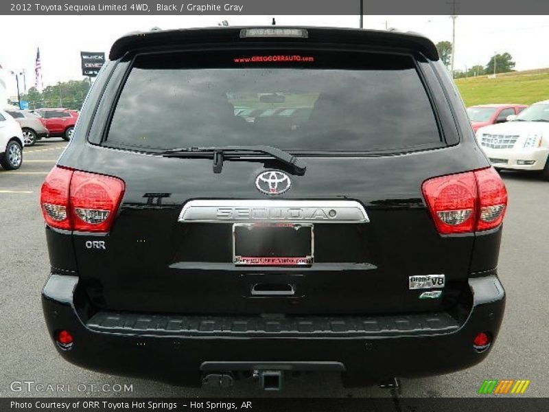 Black / Graphite Gray 2012 Toyota Sequoia Limited 4WD
