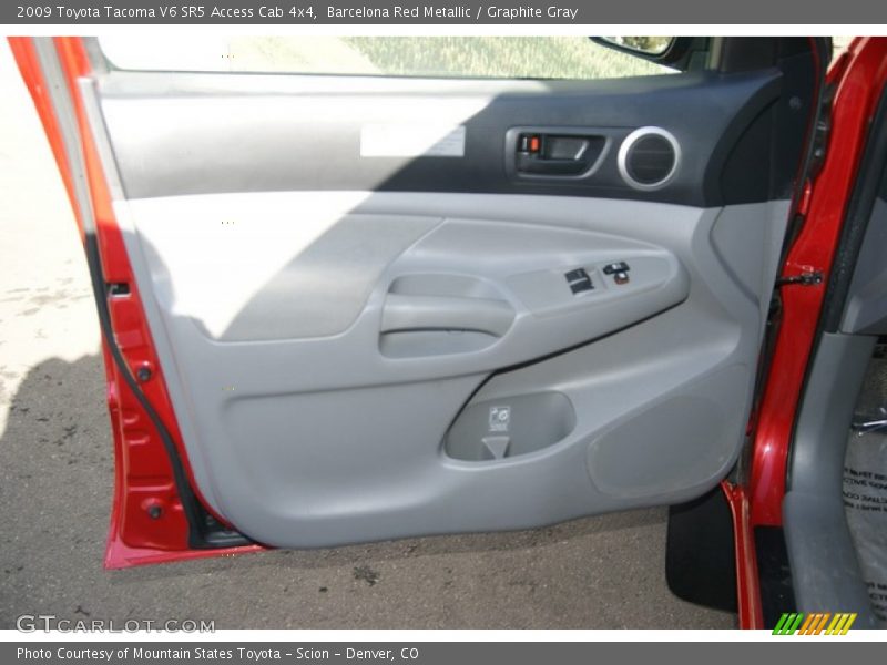 Barcelona Red Metallic / Graphite Gray 2009 Toyota Tacoma V6 SR5 Access Cab 4x4