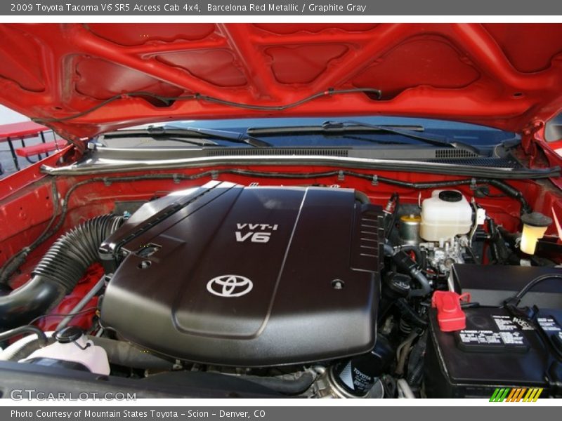 Barcelona Red Metallic / Graphite Gray 2009 Toyota Tacoma V6 SR5 Access Cab 4x4