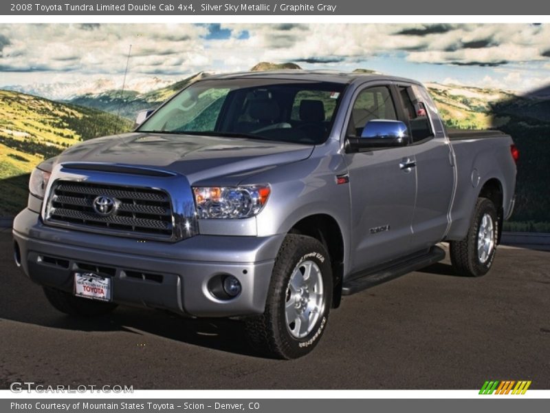 Silver Sky Metallic / Graphite Gray 2008 Toyota Tundra Limited Double Cab 4x4