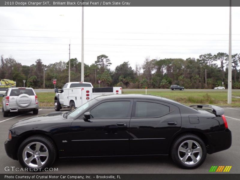 Brilliant Black Crystal Pearl / Dark Slate Gray 2010 Dodge Charger SXT