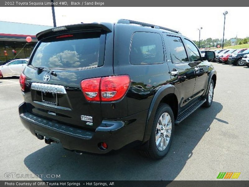 Black / Sand Beige 2012 Toyota Sequoia Limited 4WD