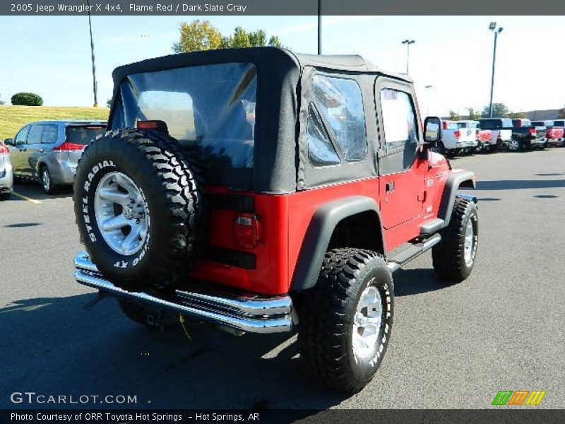 Flame Red / Dark Slate Gray 2005 Jeep Wrangler X 4x4