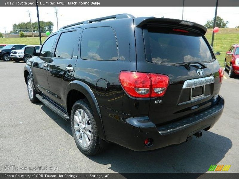 Black / Sand Beige 2012 Toyota Sequoia Limited 4WD