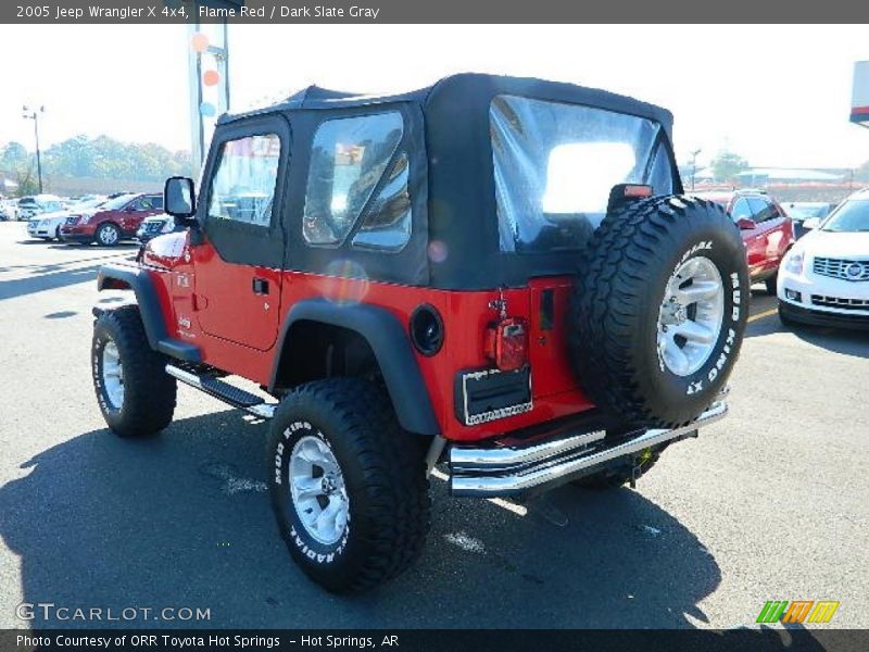 Flame Red / Dark Slate Gray 2005 Jeep Wrangler X 4x4