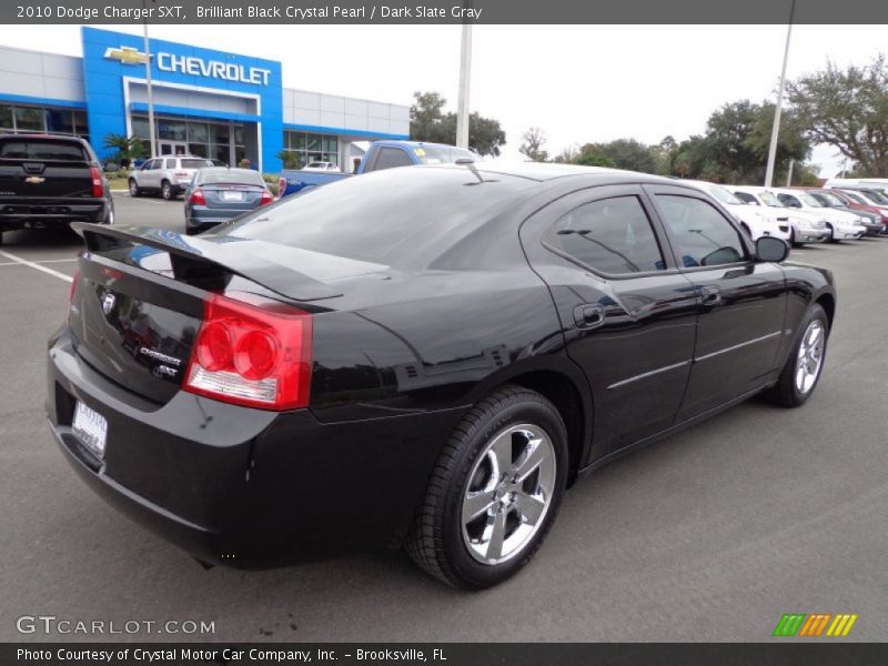 Brilliant Black Crystal Pearl / Dark Slate Gray 2010 Dodge Charger SXT