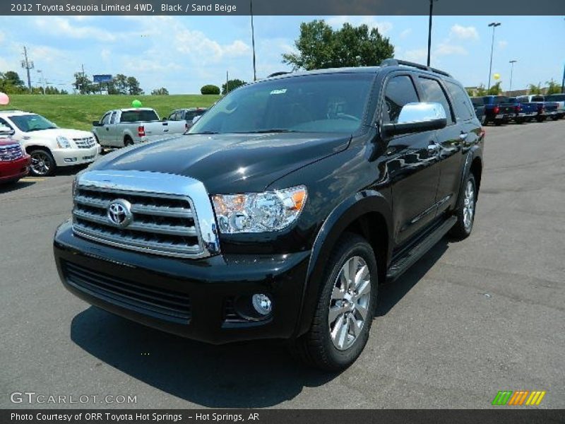 Black / Sand Beige 2012 Toyota Sequoia Limited 4WD