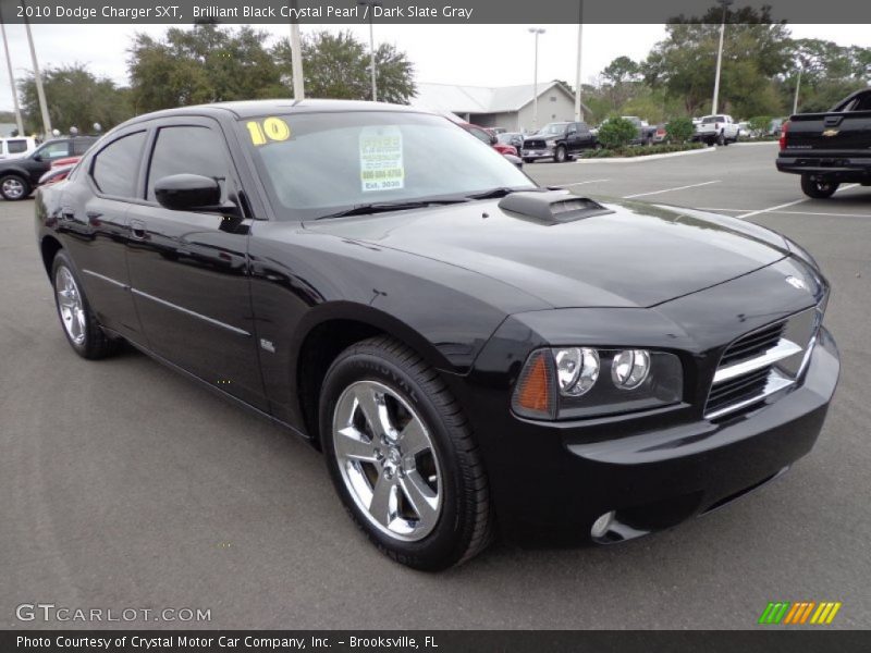 Brilliant Black Crystal Pearl / Dark Slate Gray 2010 Dodge Charger SXT