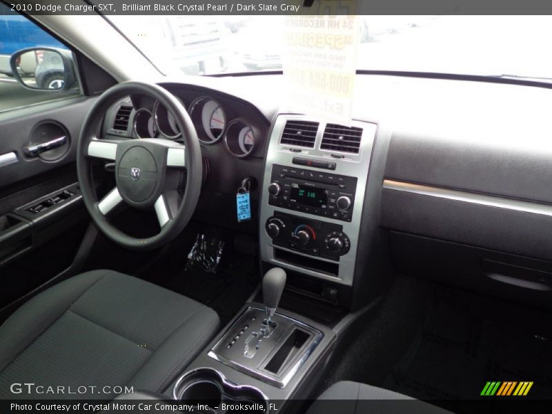 Brilliant Black Crystal Pearl / Dark Slate Gray 2010 Dodge Charger SXT