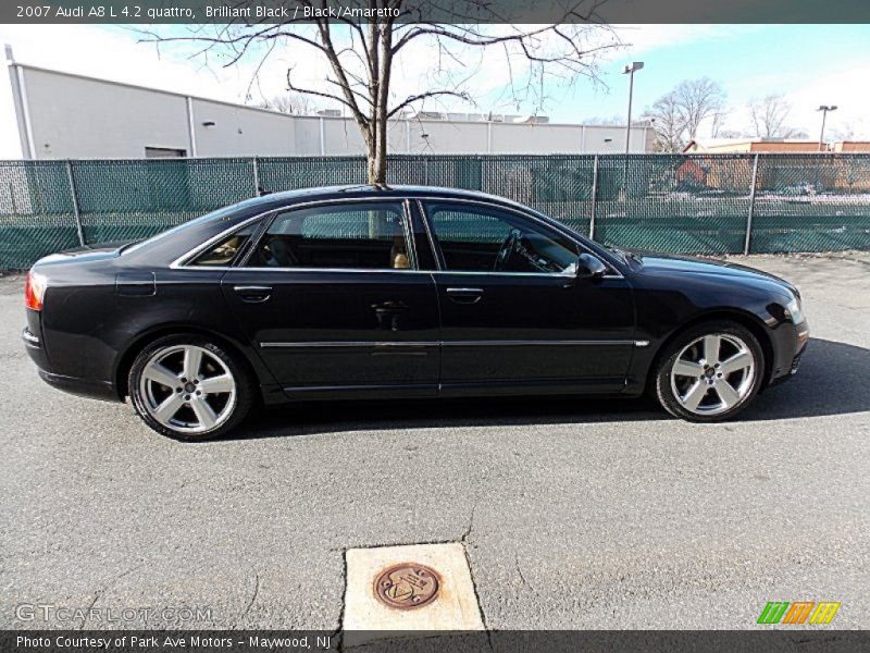 Brilliant Black / Black/Amaretto 2007 Audi A8 L 4.2 quattro