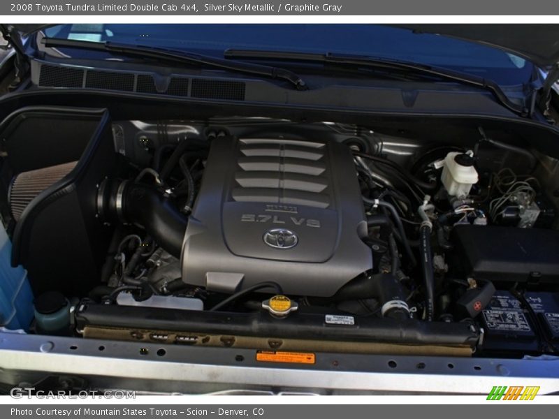 Silver Sky Metallic / Graphite Gray 2008 Toyota Tundra Limited Double Cab 4x4