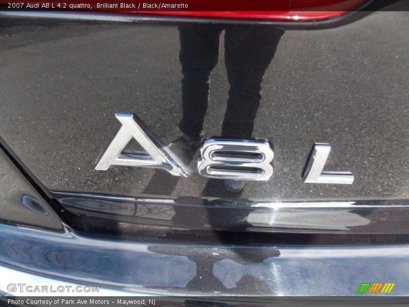 Brilliant Black / Black/Amaretto 2007 Audi A8 L 4.2 quattro