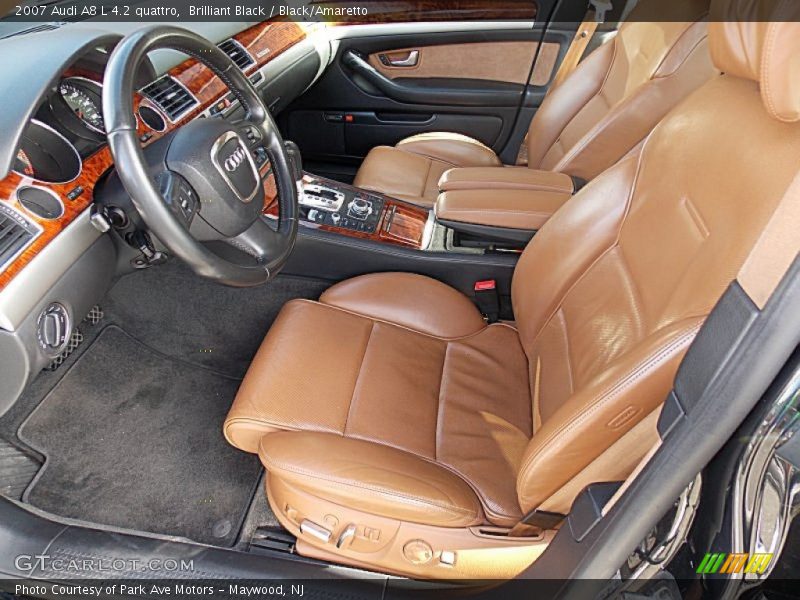 Brilliant Black / Black/Amaretto 2007 Audi A8 L 4.2 quattro