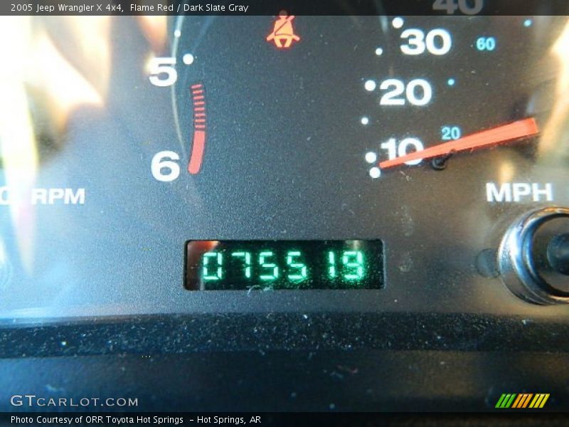 Flame Red / Dark Slate Gray 2005 Jeep Wrangler X 4x4