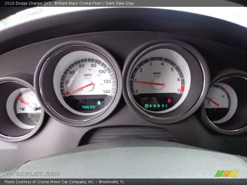 Brilliant Black Crystal Pearl / Dark Slate Gray 2010 Dodge Charger SXT