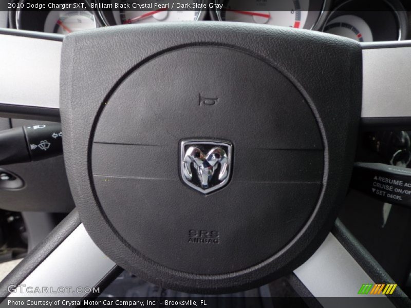 Brilliant Black Crystal Pearl / Dark Slate Gray 2010 Dodge Charger SXT